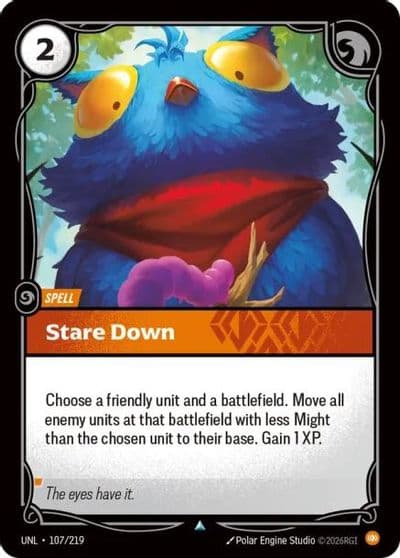Stare Down Unleashed Riftbound card