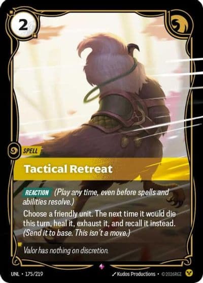 Tactical Retreat Unleashed Riftbound card