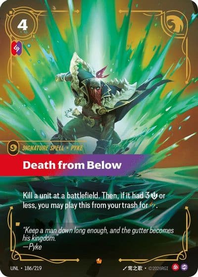 Death from Below Unleashed Riftbound card
