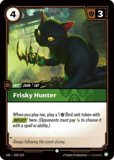 Frisky Hunter Unleashed Riftbound card