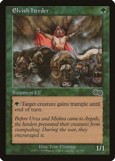 Elvish Herder Urza's Saga Magic card
