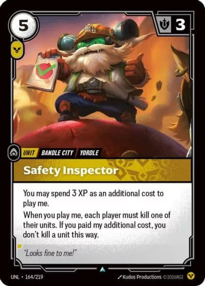 Safety Inspector Unleashed Riftbound card