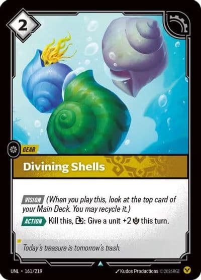 Divining Shells Unleashed Riftbound card