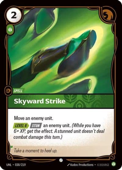Skyward Strike Unleashed Riftbound card