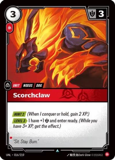Scorchclaw Unleashed Riftbound card