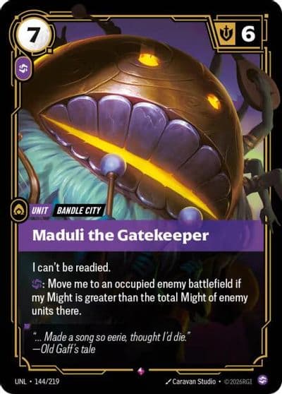 Maduli the Gatekeeper Unleashed Riftbound card