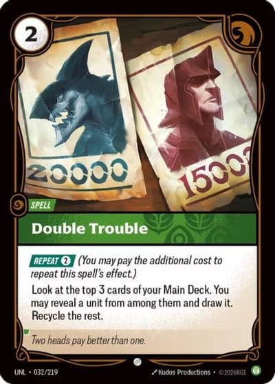 Double Trouble Unleashed Riftbound card