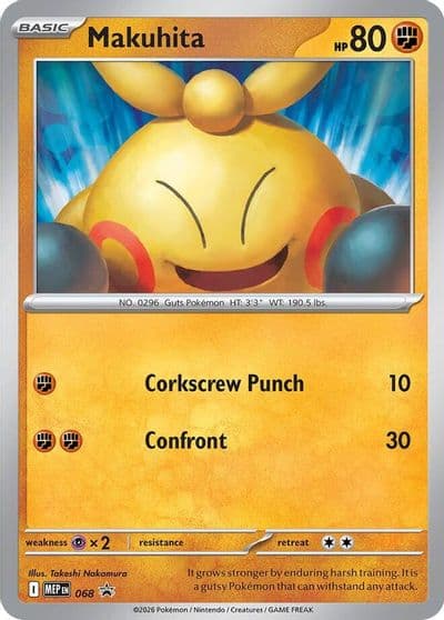 Makuhita - 068 ME: Mega Evolution Promo Pokemon card
