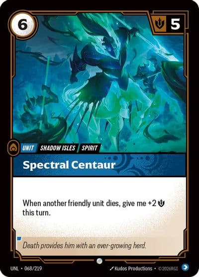Spectral Centaur Unleashed Riftbound card