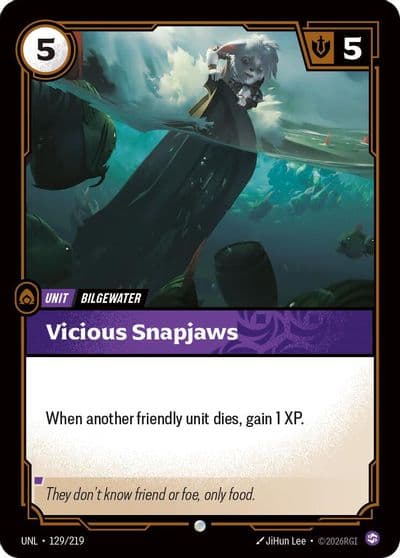 Vicious Snapjaws Unleashed Riftbound card