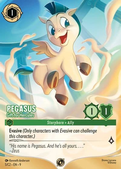 Pegasus Gift for Hercules 5 Disney Lorcana Promo Cards Lorcana card