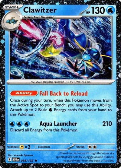 Clawitzer (Cosmos Holo) Miscellaneous Cards & Products Pokemon card