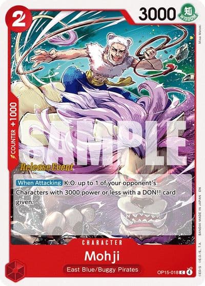 Mohji Adventure on Kami's Island Release Event Cards One Piece card