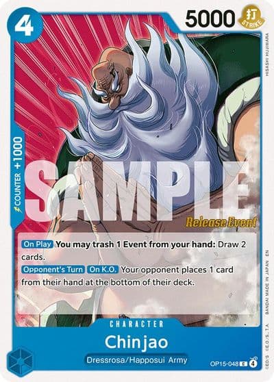 Chinjao Adventure on Kami's Island Release Event Cards One Piece card