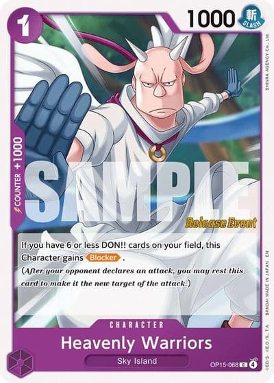 Heavenly Warriors Adventure on Kami's Island Release Event Cards One Piece card