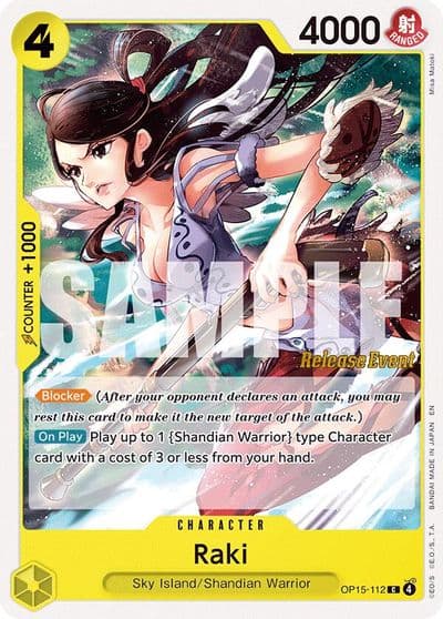 Raki Adventure on Kami's Island Release Event Cards One Piece card