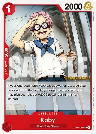 Koby OP15 009 Adventure on Kami's Island Release Event Cards One Piece card
