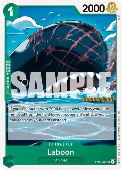 Laboon Adventure on Kami's Island Release Event Cards One Piece card