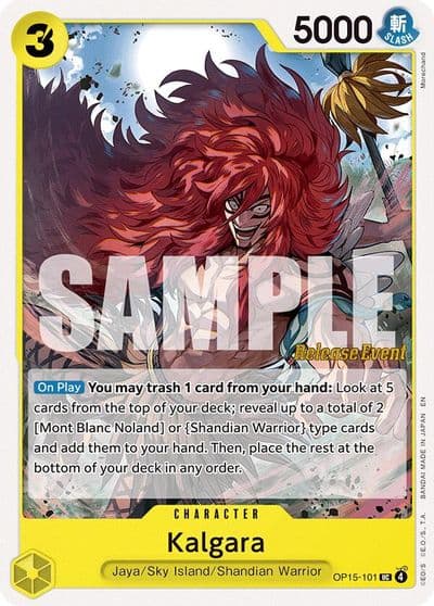 Kalgara Adventure on Kami's Island Release Event Cards One Piece card