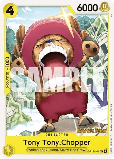 Tony TonyChopper OP15 107 Adventure on Kami's Island Release Event Cards One Piece card