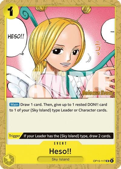 Heso Adventure on Kami's Island Release Event Cards One Piece card