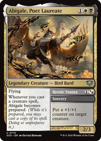 Abigale Poet Laureate Secrets of Strixhaven Magic card