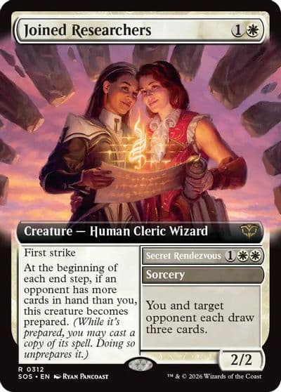Joined Researchers Extended Art Secrets of Strixhaven Magic card