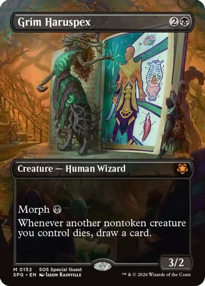 Grim Haruspex Borderless Special Guests Magic card