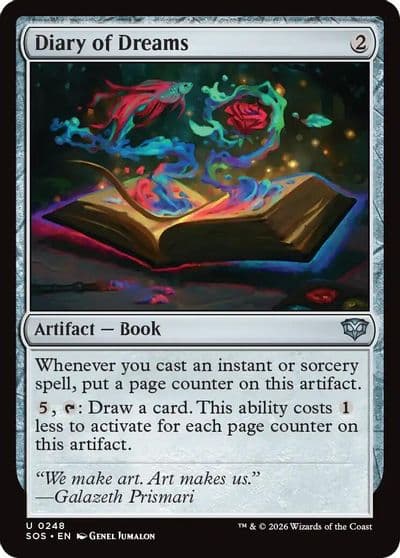Diary of Dreams Secrets of Strixhaven Magic card