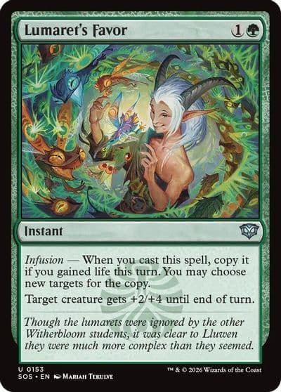 Lumarets Favor Secrets of Strixhaven Magic card