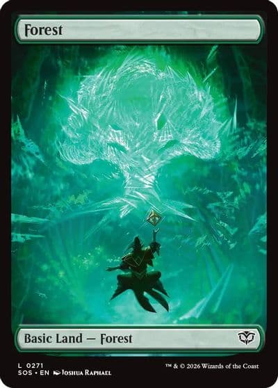 Forest 0271 Secrets of Strixhaven Magic card