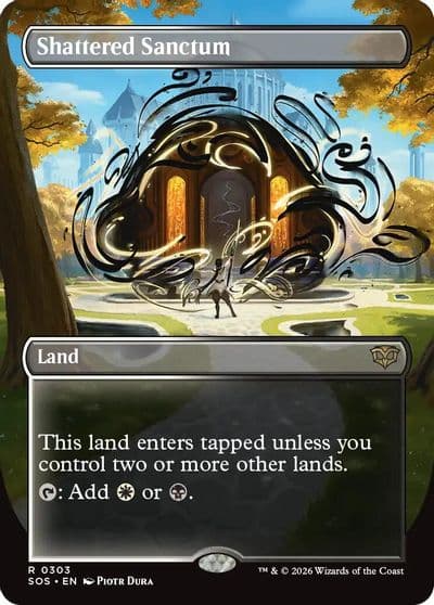 Shattered Sanctum Borderless Secrets of Strixhaven Magic card