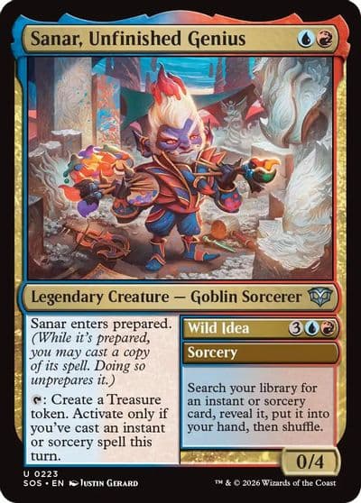 Sanar Unfinished Genius Secrets of Strixhaven Magic card