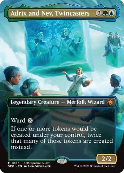Adrix and Nev Twincasters Borderless Special Guests Magic card