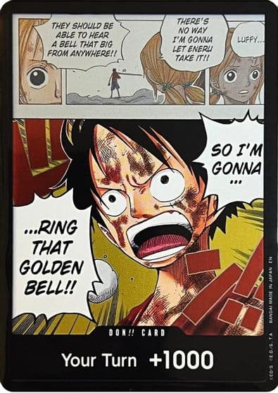 DON Card Luffy Adventure on Kami's Island One Piece card