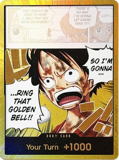 DON Card Luffy Gold Adventure on Kami's Island One Piece card