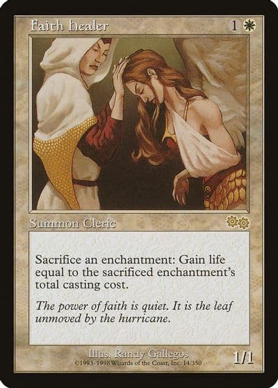 Faith Healer Urza's Saga Magic card