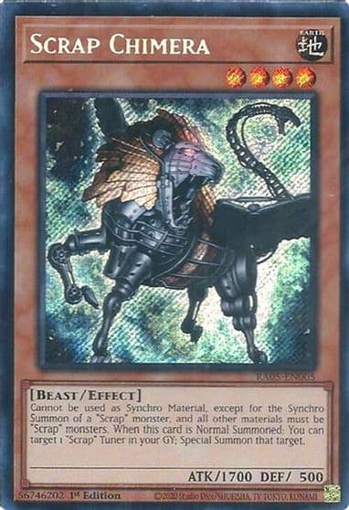 Scrap Chimera Secret Rare Rarity Collection 5 Yu-Gi-Oh! card