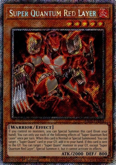 Super Quantum Red Layer Platinum Secret Rare Rarity Collection 5 Yu-Gi-Oh! card