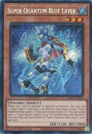 Super Quantum Blue Layer Secret Rare Rarity Collection 5 Yu-Gi-Oh! card