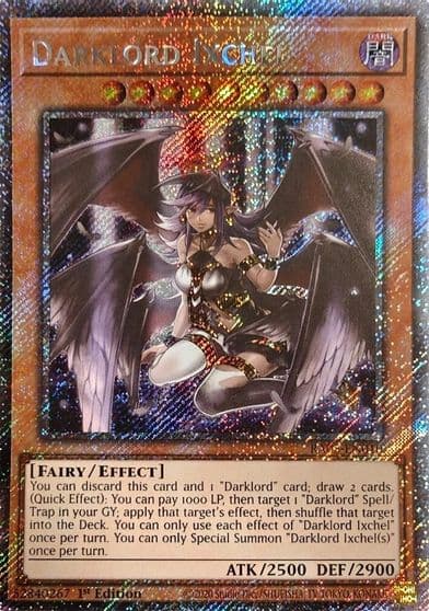 Darklord Ixchel Platinum Secret Rare Rarity Collection 5 Yu-Gi-Oh! card