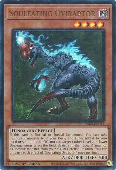 Souleating Oviraptor Ultra Rare Rarity Collection 5 Yu-Gi-Oh! card