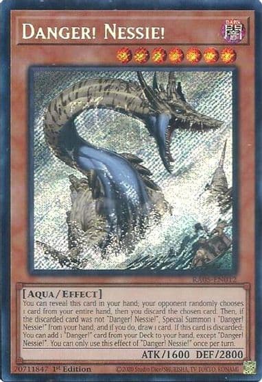 Danger Nessie Secret Rare Rarity Collection 5 Yu-Gi-Oh! card
