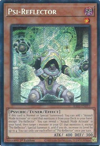 Psi Reflector Secret Rare Rarity Collection 5 Yu-Gi-Oh! card