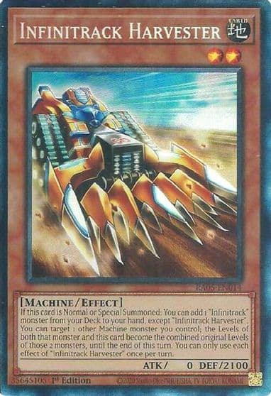 Infinitrack Harvester Collectors Rare Rarity Collection 5 Yu-Gi-Oh! card