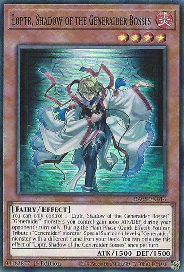 Loptr Shadow of the Generaider Bosses Rarity Collection 5 Yu-Gi-Oh! card