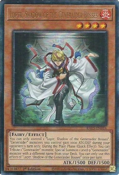 Loptr Shadow of the Generaider Bosses Ultimate Rare Rarity Collection 5 Yu-Gi-Oh! card