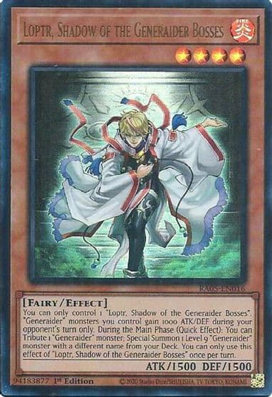 Loptr Shadow of the Generaider Bosses Ultra Rare Rarity Collection 5 Yu-Gi-Oh! card