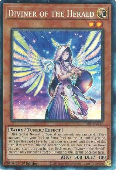 Diviner of the Herald Collectors Rare Rarity Collection 5 Yu-Gi-Oh! card
