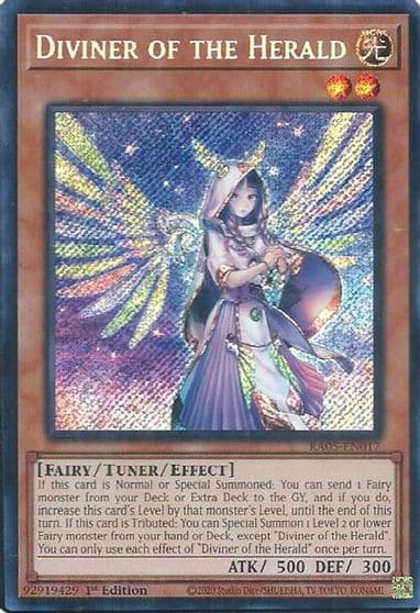 Diviner of the Herald Secret Rare Rarity Collection 5 Yu-Gi-Oh! card